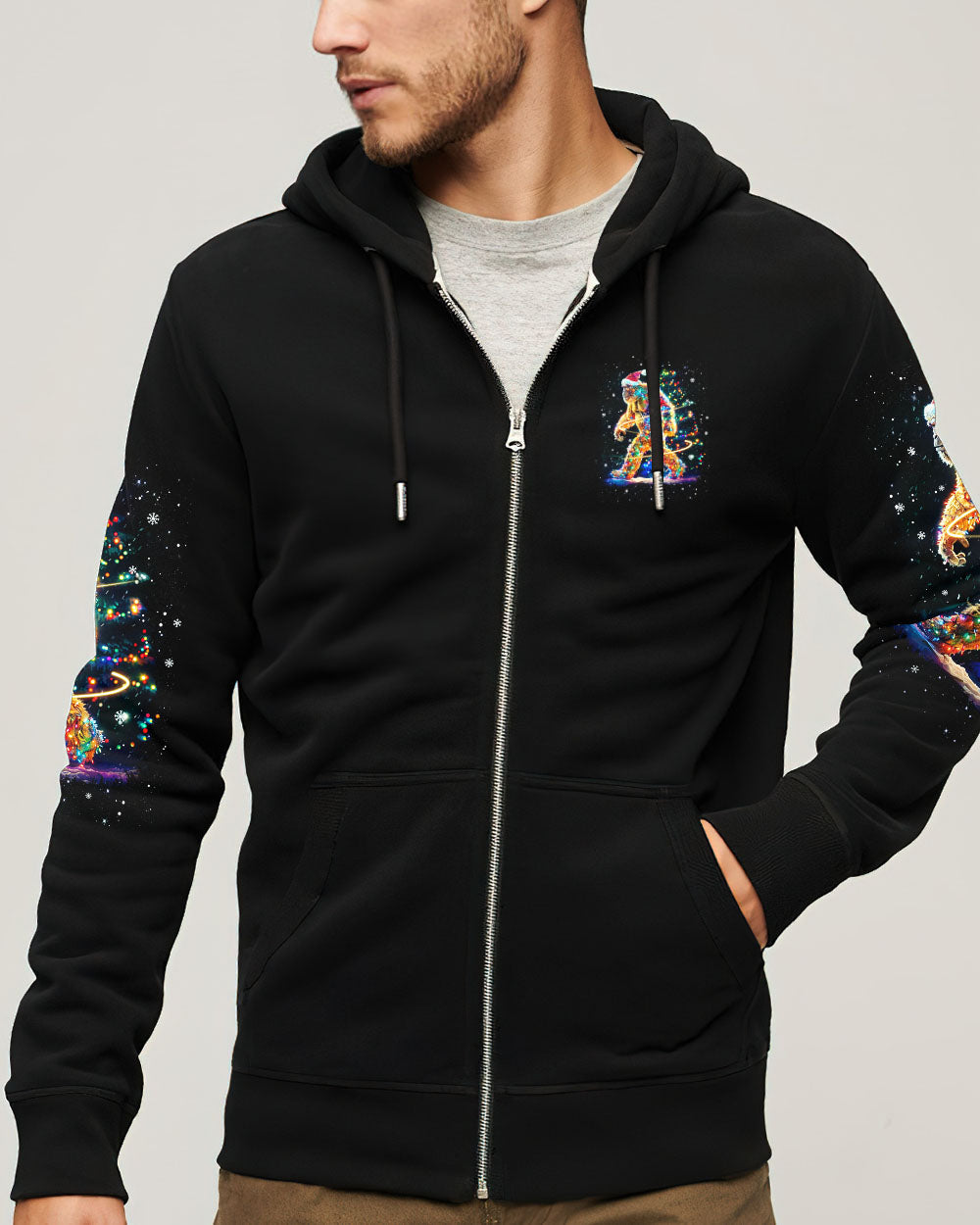 BLISSCORNERS BELIEVE BIGFOOT CHRISTMAS ALL OVER PRINT