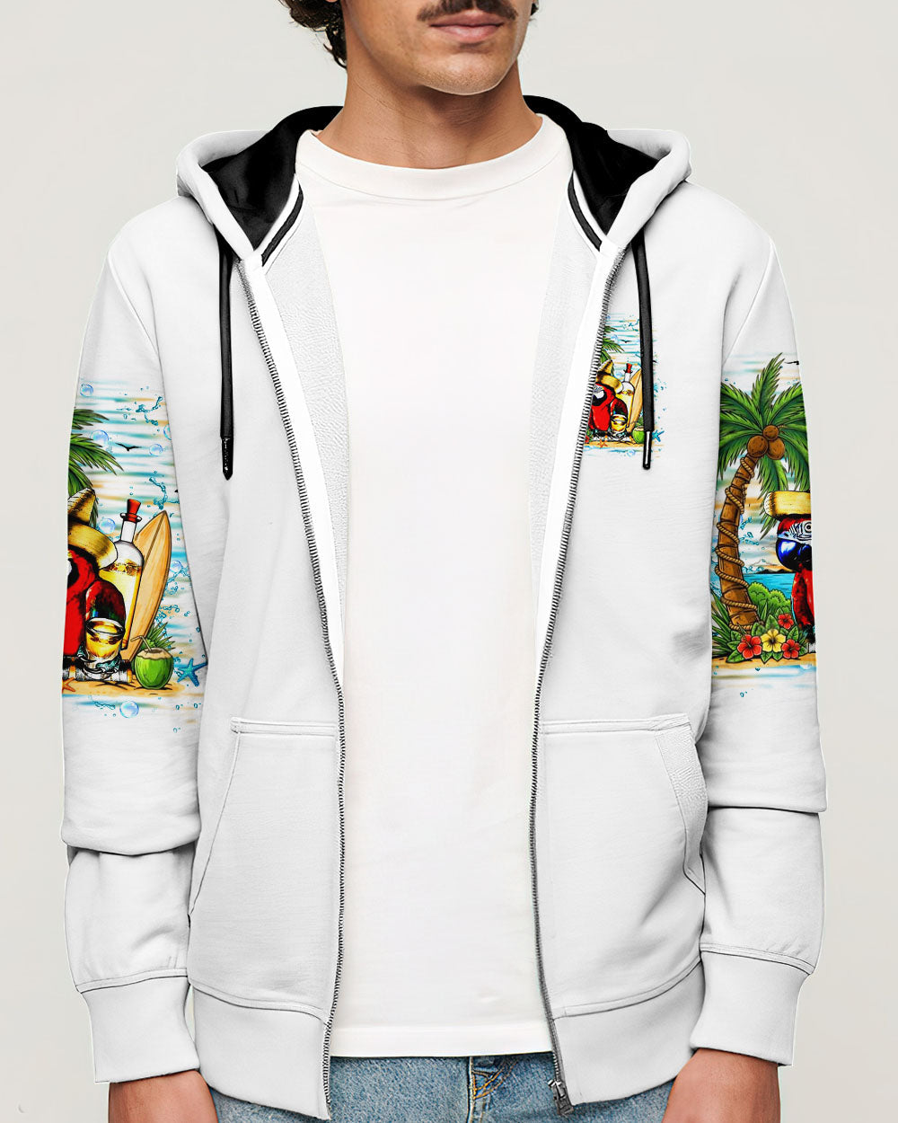 BLISSCORNERS IT'S 5 O'CLOCK SOMEWHERE PARROT ALL OVER PRINT