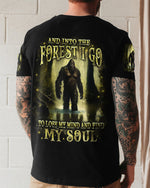 BLISSCORNERS AND INTO THE FOREST I GO BIGFOOT ALL OVER PRINT