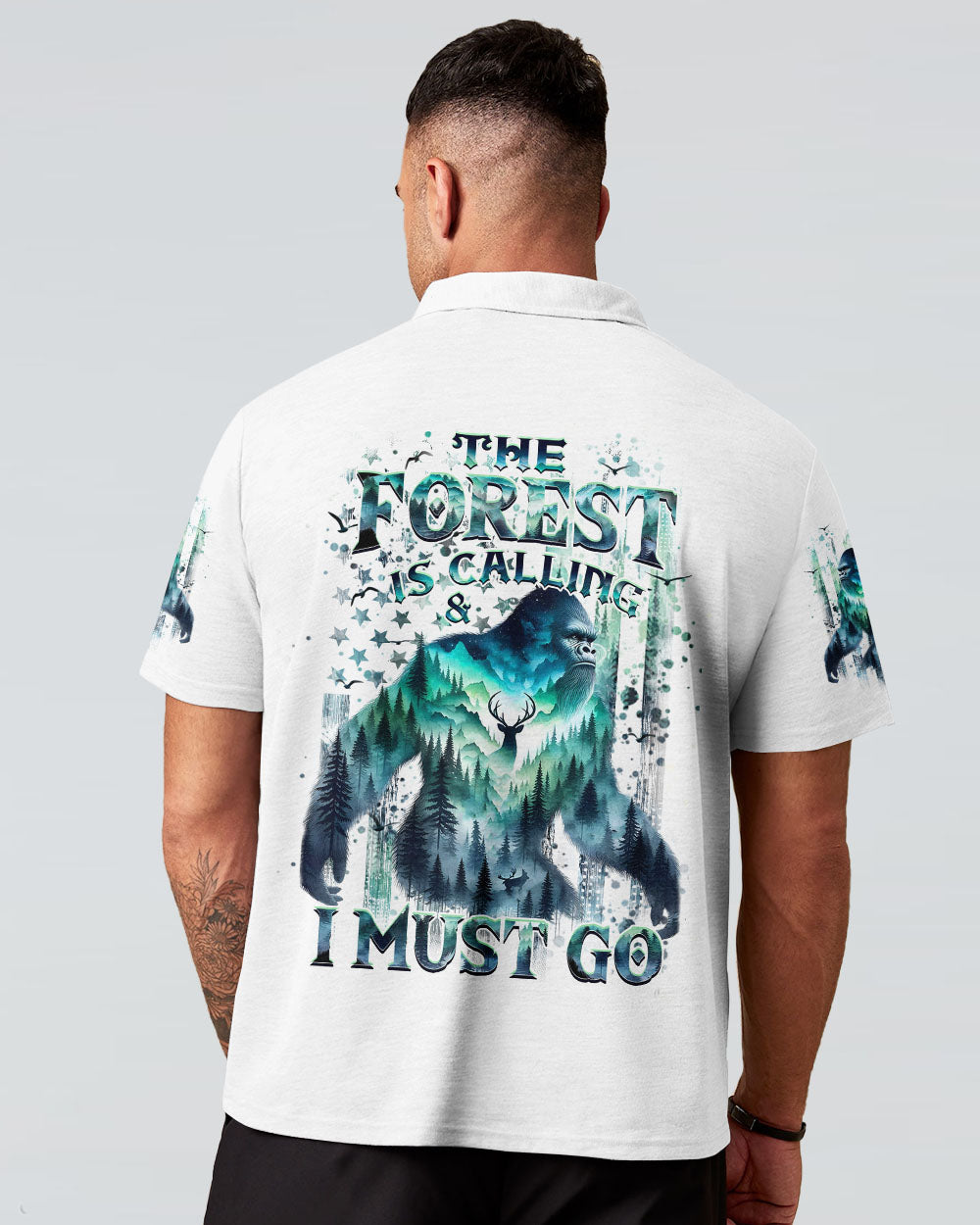 BLISSCORNERS THE FOREST IS CALLING AND I MUST GO BIGFOOT ALL OVER PRINT