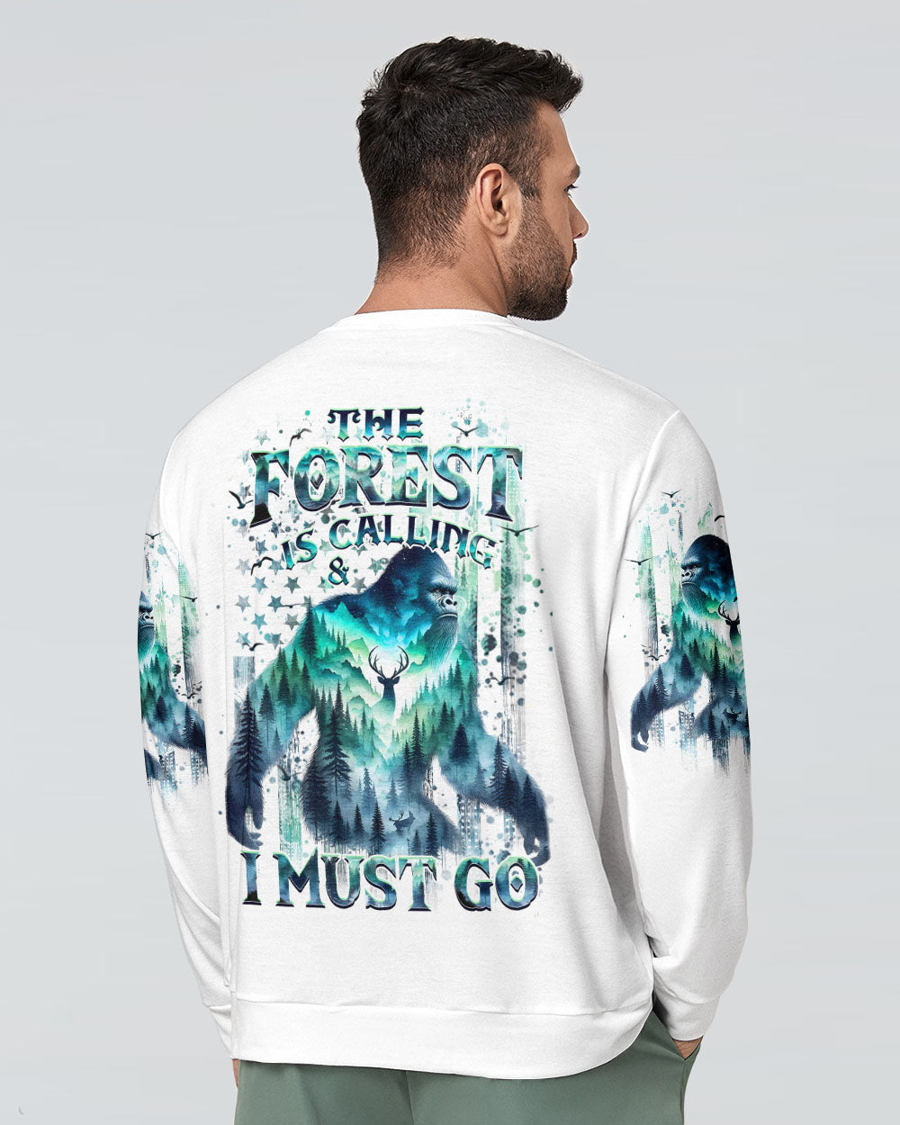 BLISSCORNERS THE FOREST IS CALLING AND I MUST GO BIGFOOT ALL OVER PRINT