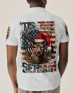 BLISSCORNERS ’TIS THE SEASON CHRISTMAS HUNTING DEER ALL OVER PRINT