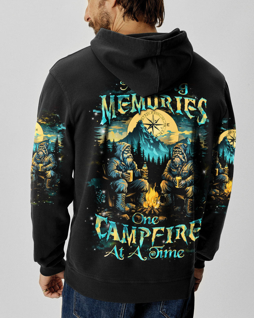 BLISSCORNERS MAKING MEMORIES ONE CAMPFIRE AT A TIME BIGFOOT ALL OVER PRINT- YHHN1112241
