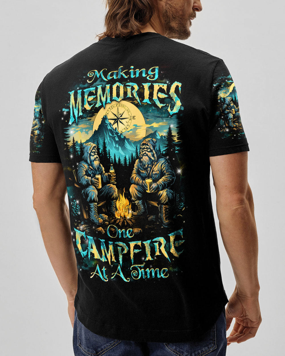 BLISSCORNERS MAKING MEMORIES ONE CAMPFIRE AT A TIME BIGFOOT ALL OVER PRINT- YHHN1112241