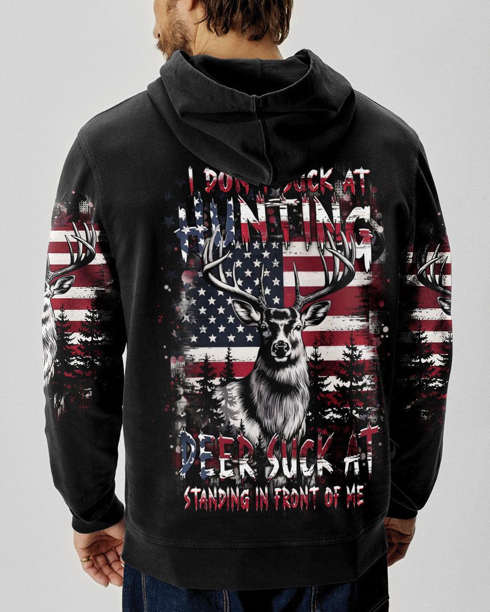 BLISSCORNERS I DON'T SUCK AT HUNTING DEER ALL OVER PRINT