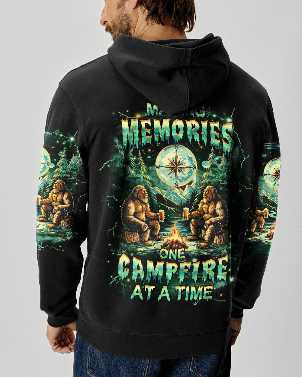 BLISSCORNERS MAKING MEMORIES ONE CAMPFIRE AT A TIME BIGFOOT ALL OVER PRINT- YHHN1212242