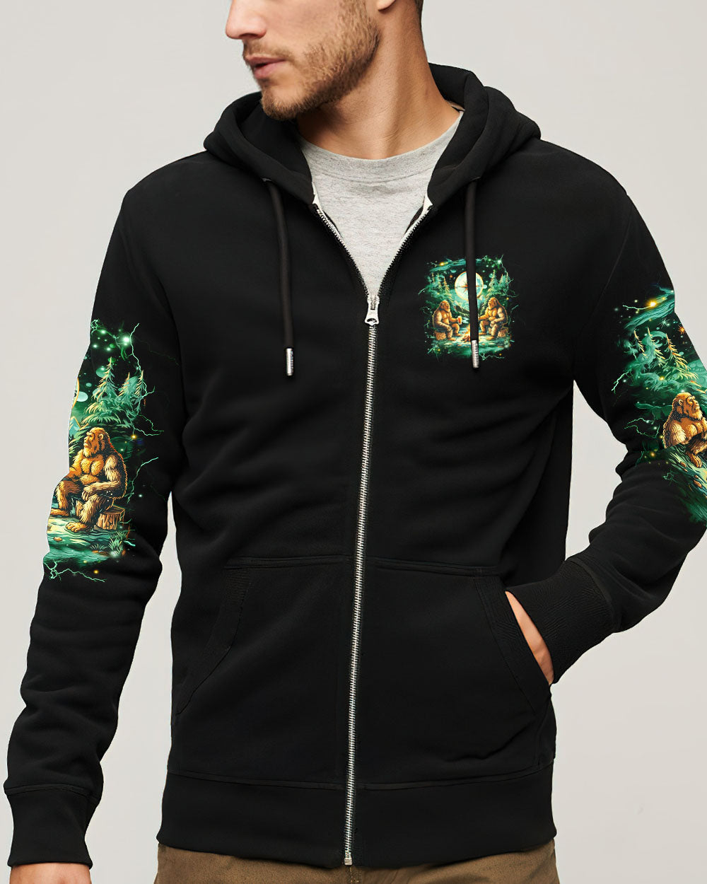 BLISSCORNERS MAKING MEMORIES ONE CAMPFIRE AT A TIME BIGFOOT ALL OVER PRINT- YHHN1212242