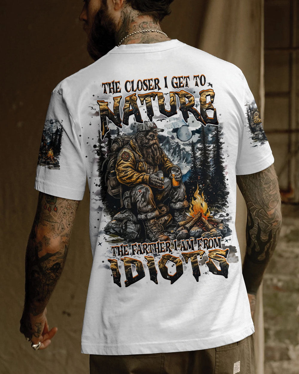 BLISSCORNERS THE CLOSER I GET TO NATURE BIGFOOT ALL OVER PRINT