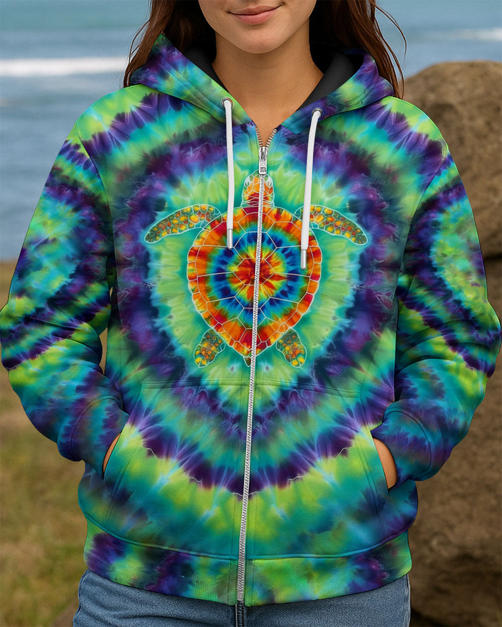 BLISSCORNERS TURTLE TIE DYE ALL OVER PRINT
