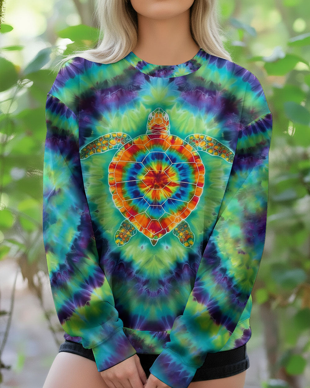 BLISSCORNERS TURTLE TIE DYE ALL OVER PRINT