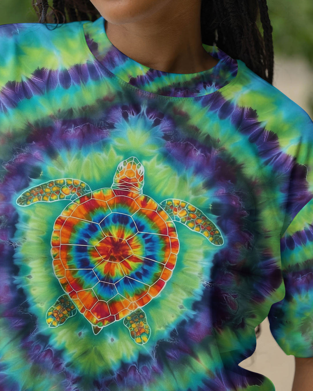 BLISSCORNERS TURTLE TIE DYE ALL OVER PRINT