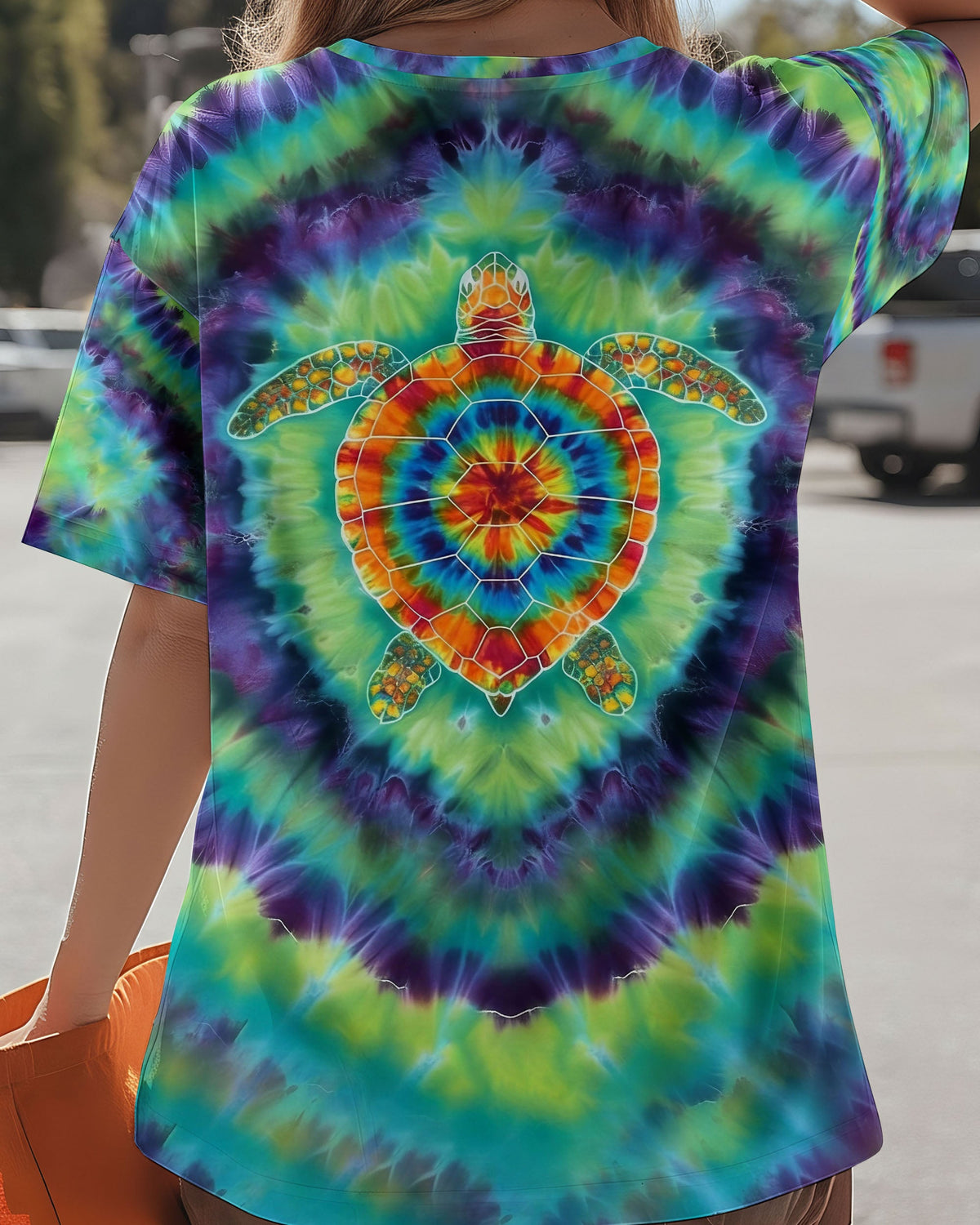 BLISSCORNERS TURTLE TIE DYE ALL OVER PRINT