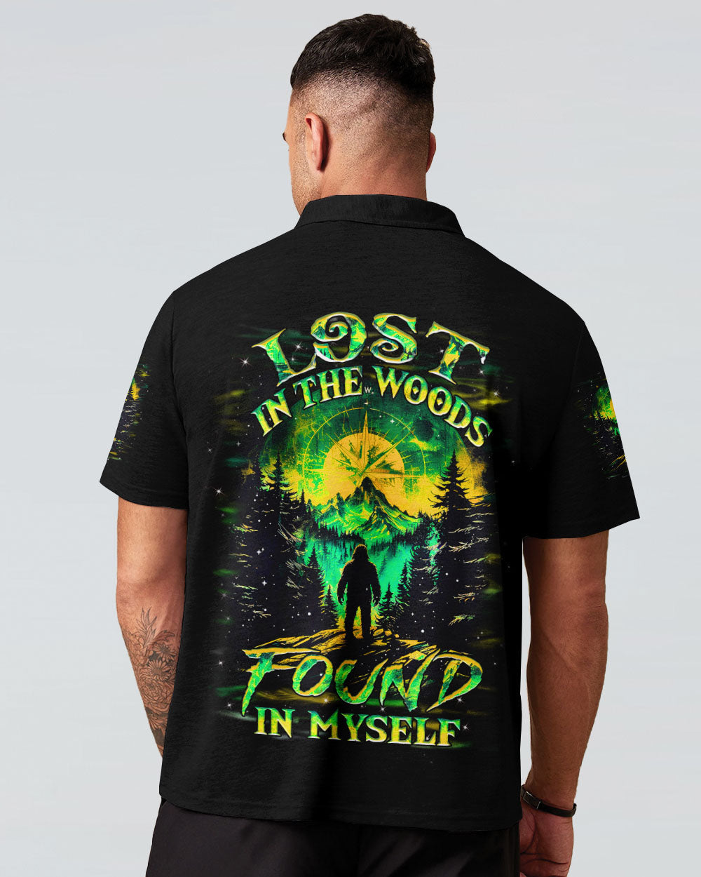 BLISSCORNERS LOST IN THE WOOD FOUND IN MYSELF BIGFOOT ALL OVER PRINT