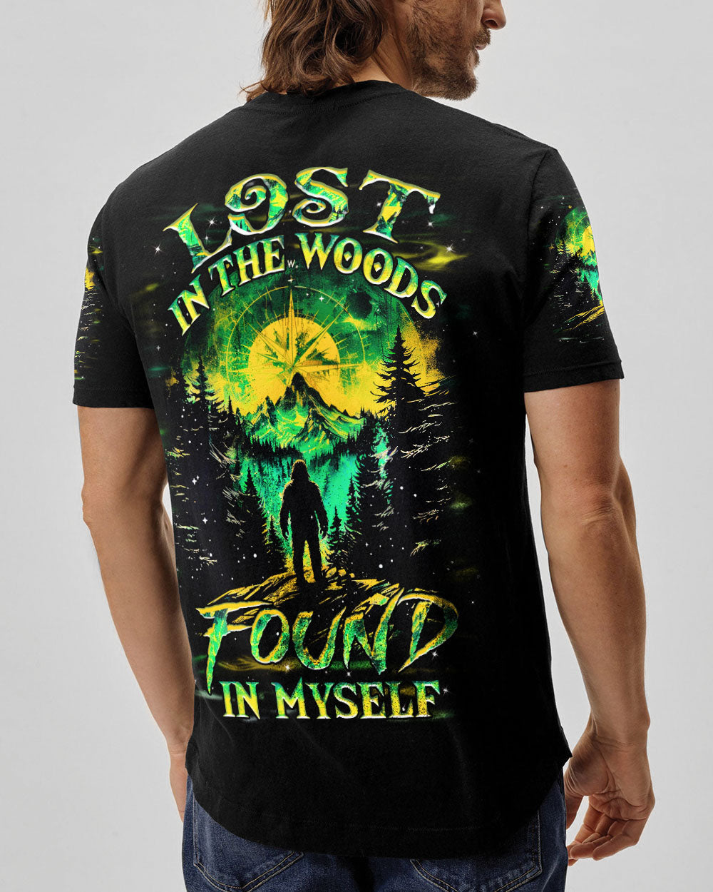 BLISSCORNERS LOST IN THE WOOD FOUND IN MYSELF BIGFOOT ALL OVER PRINT
