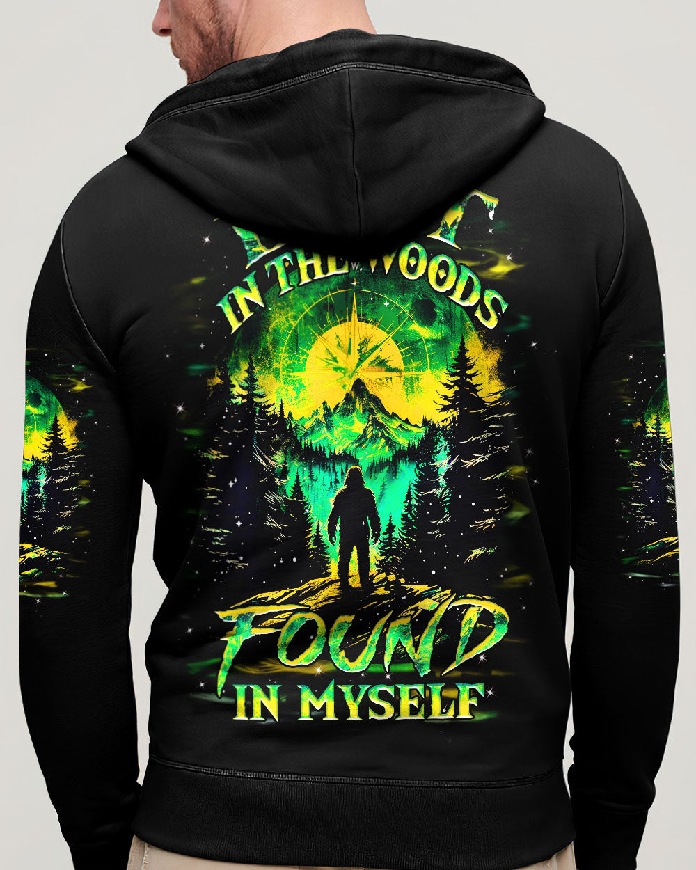BLISSCORNERS LOST IN THE WOOD FOUND IN MYSELF BIGFOOT ALL OVER PRINT