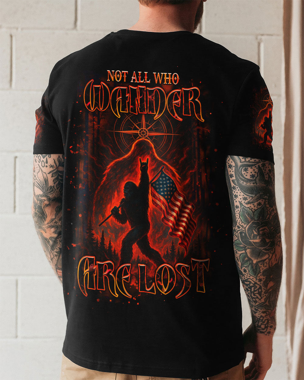BLISSCORNERS NOT ALL WHO WANDER ARE LOST ALL OVER PRINT