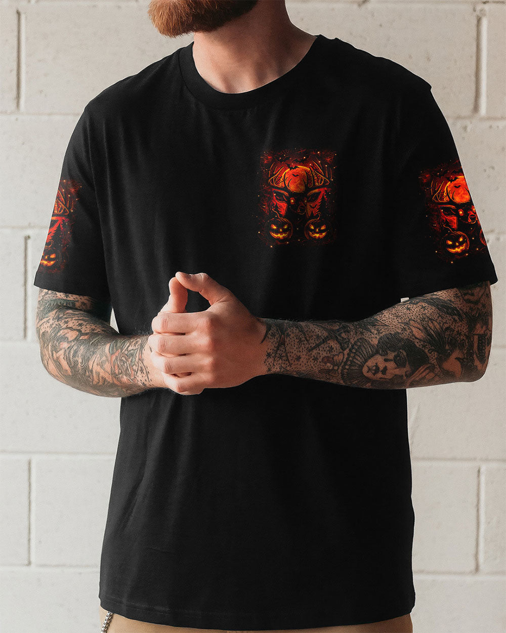 BLISSCORNERS HUNT OR BE HUNTED HALLOWEEN DEER ALL OVER PRINT