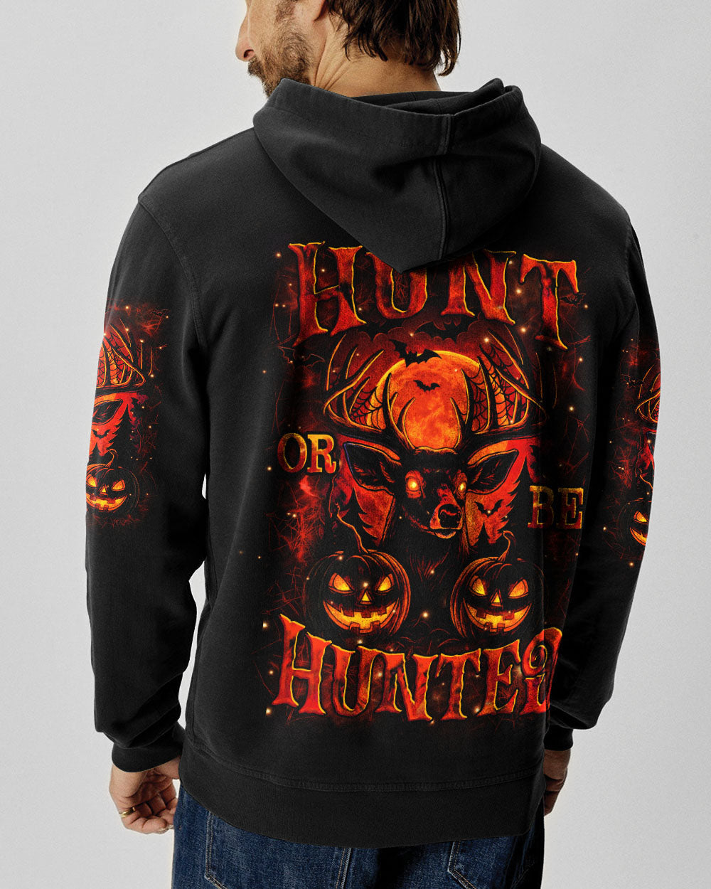 BLISSCORNERS HUNT OR BE HUNTED HALLOWEEN DEER ALL OVER PRINT