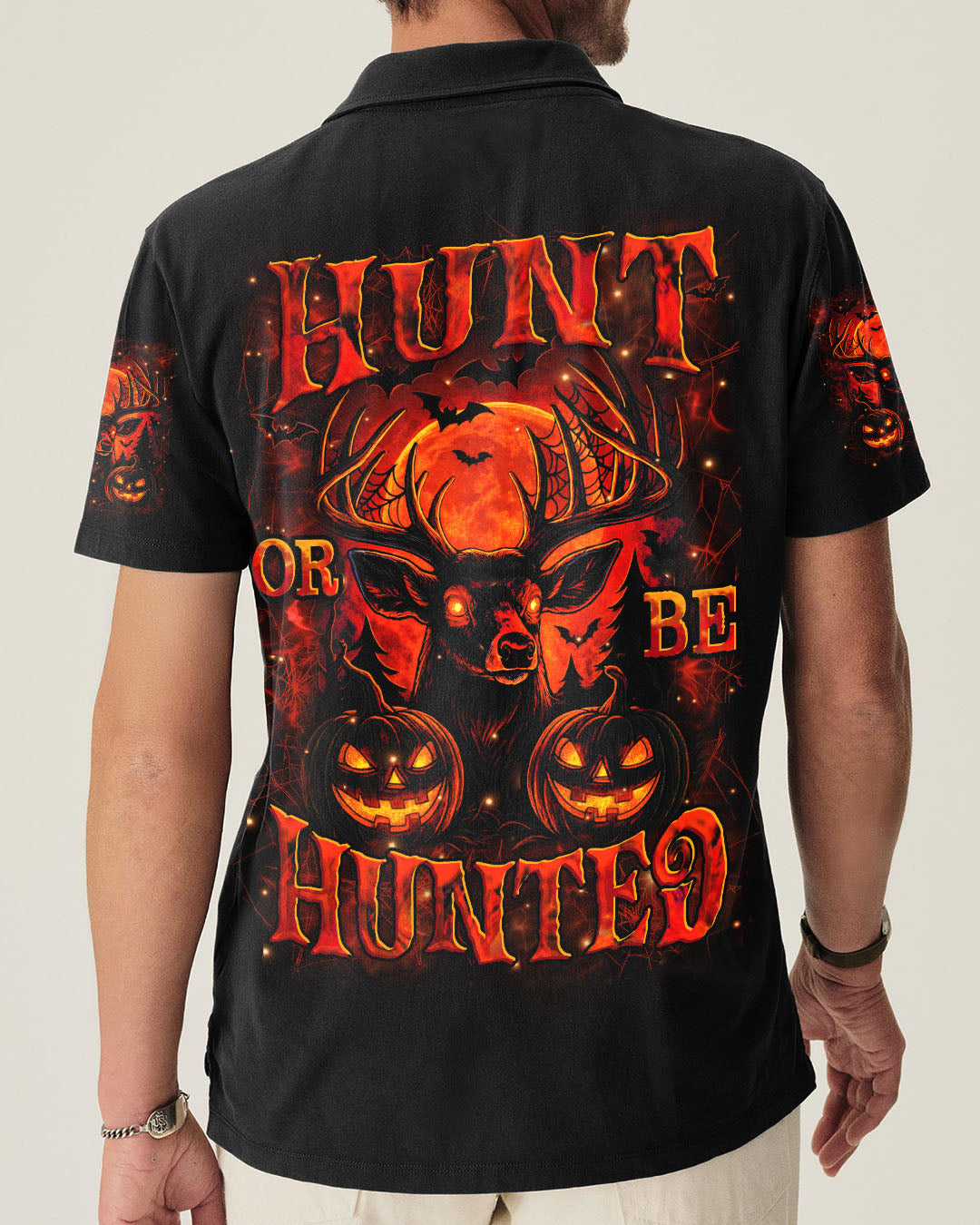 BLISSCORNERS HUNT OR BE HUNTED HALLOWEEN DEER ALL OVER PRINT