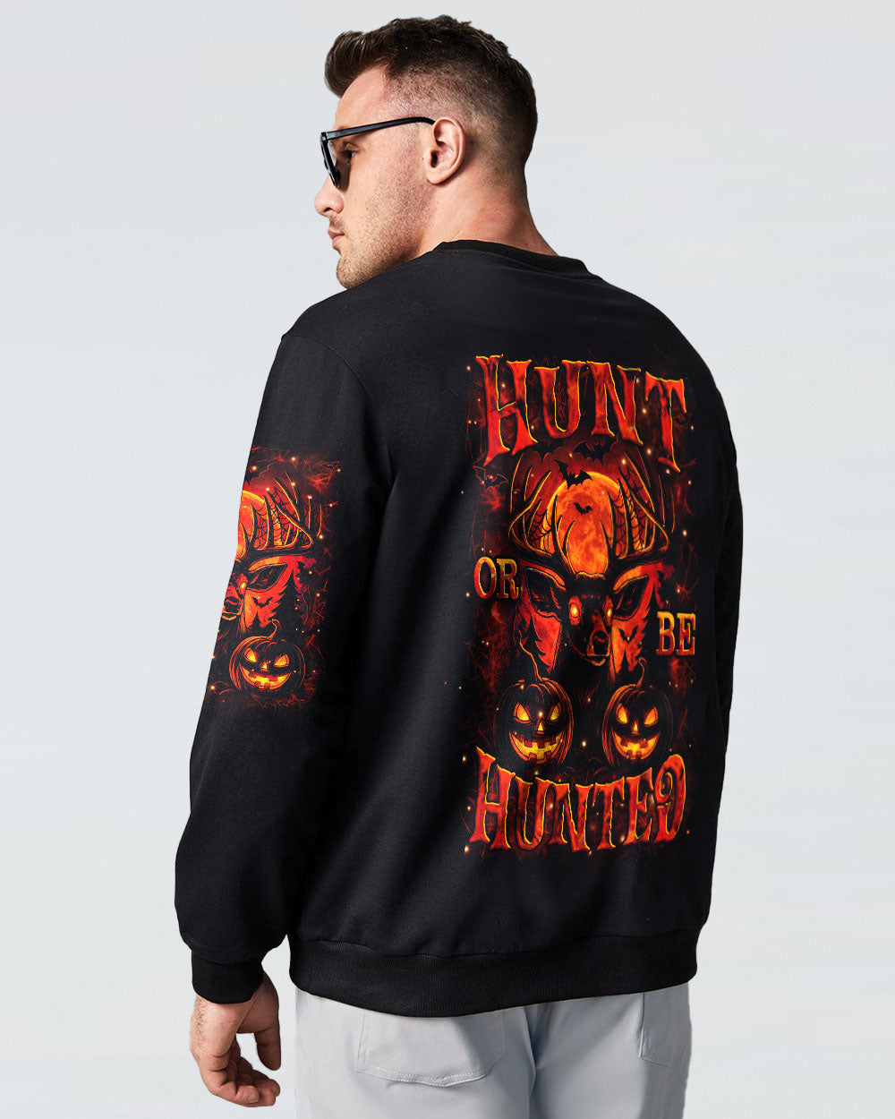 BLISSCORNERS HUNT OR BE HUNTED HALLOWEEN DEER ALL OVER PRINT