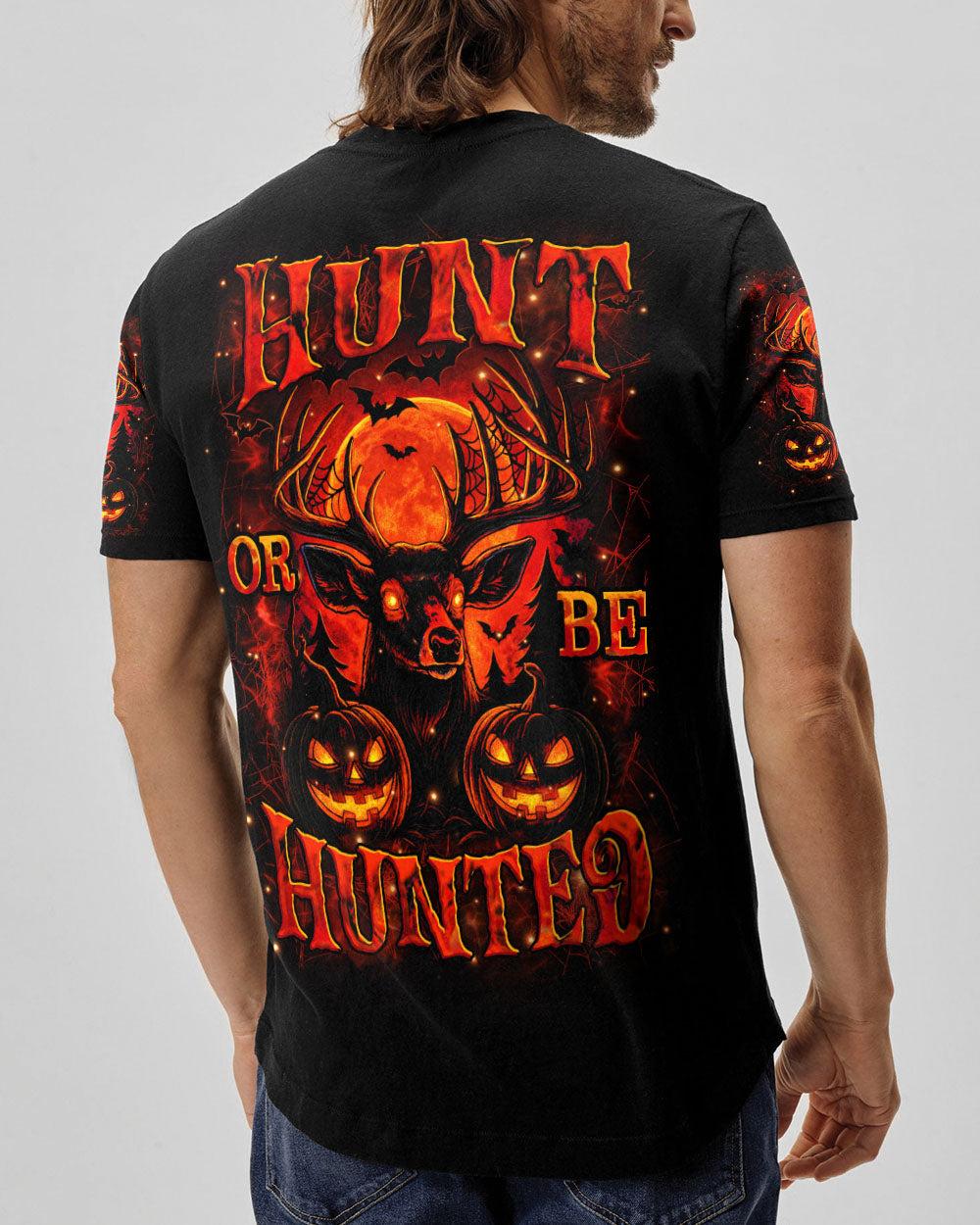 BLISSCORNERS HUNT OR BE HUNTED HALLOWEEN DEER ALL OVER PRINT