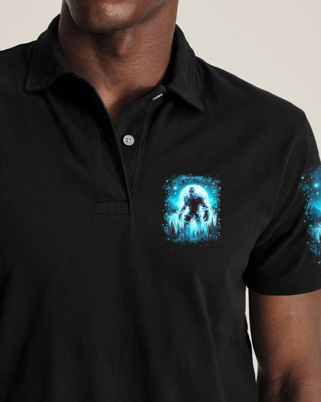 BLISSCORNERS HELLO DARKNESS MY OLD FRIEND BIGFOOT ALL OVER PRINT