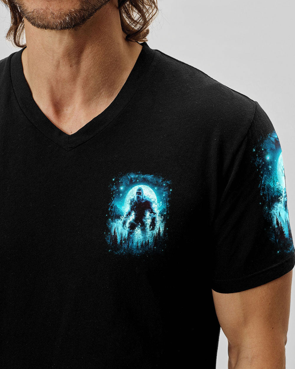 BLISSCORNERS HELLO DARKNESS MY OLD FRIEND BIGFOOT ALL OVER PRINT