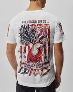 BLISSCORNERS THE CLOSER I GET TO NATURE DEER CHRISTMAS ALL OVER PRINT