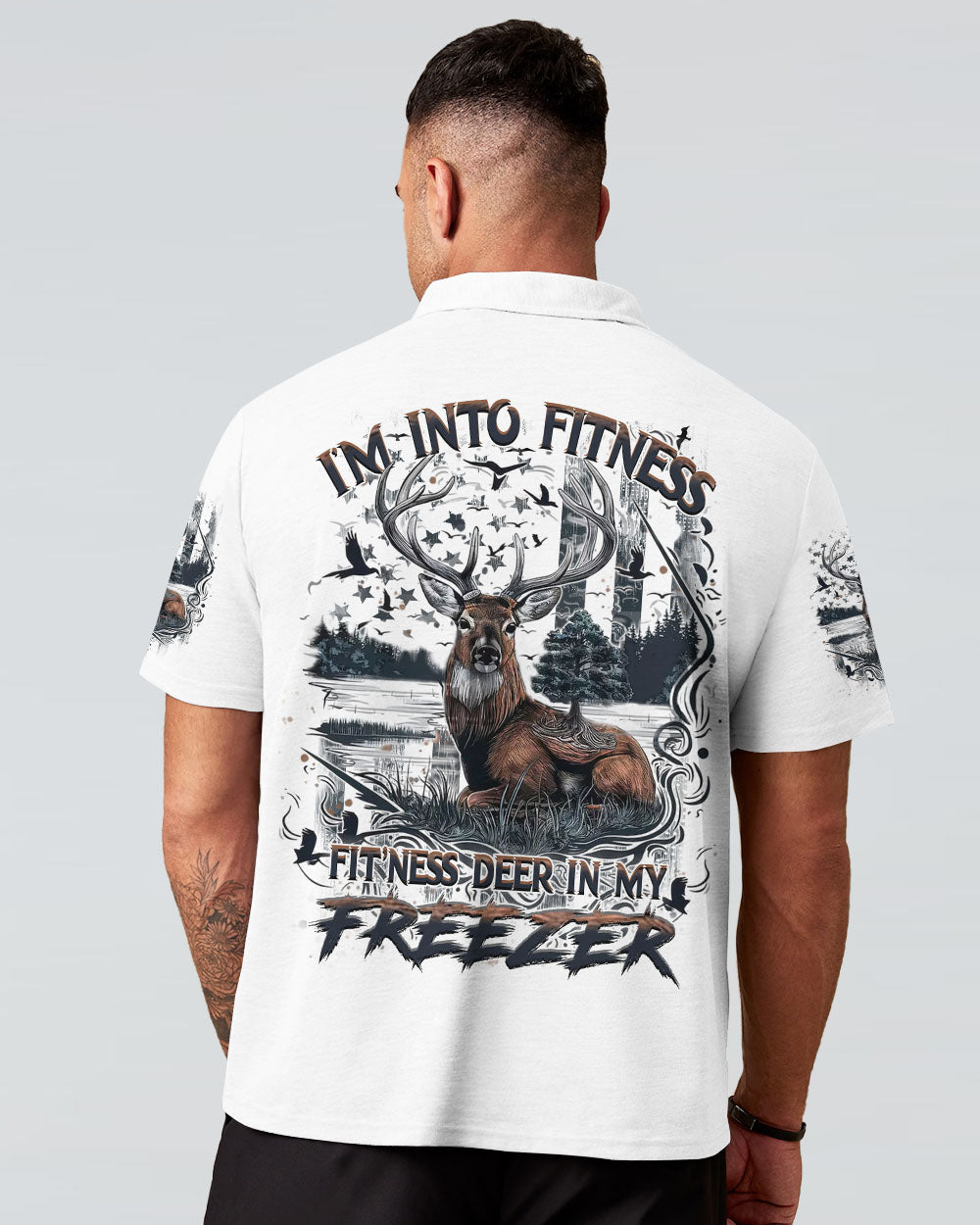 BLISSCORNERS FIT'NESS DEER IN MY FREEZER ALL OVER PRINT