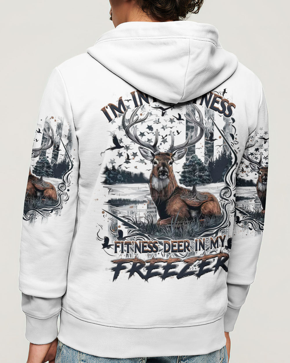 BLISSCORNERS FIT'NESS DEER IN MY FREEZER ALL OVER PRINT