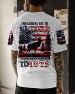 BLISSCORNERS THE CLOSER I GET TO NATURE DEER HUNTING ALL OVER PRINT