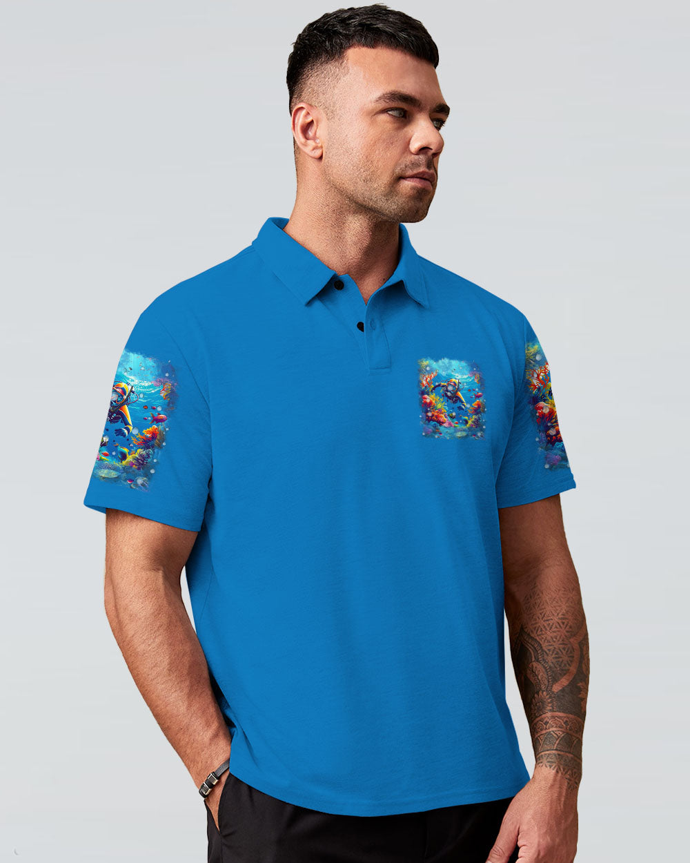 BLISSCORNERS AND INTO THE OCEAN I GO SCUBA DIVING ALL OVER PRINT