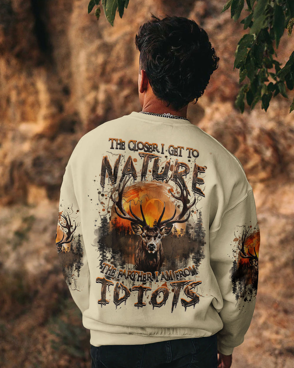 BLISSCORNERS THE CLOSER I GET TO NATURE ALL OVER PRINT