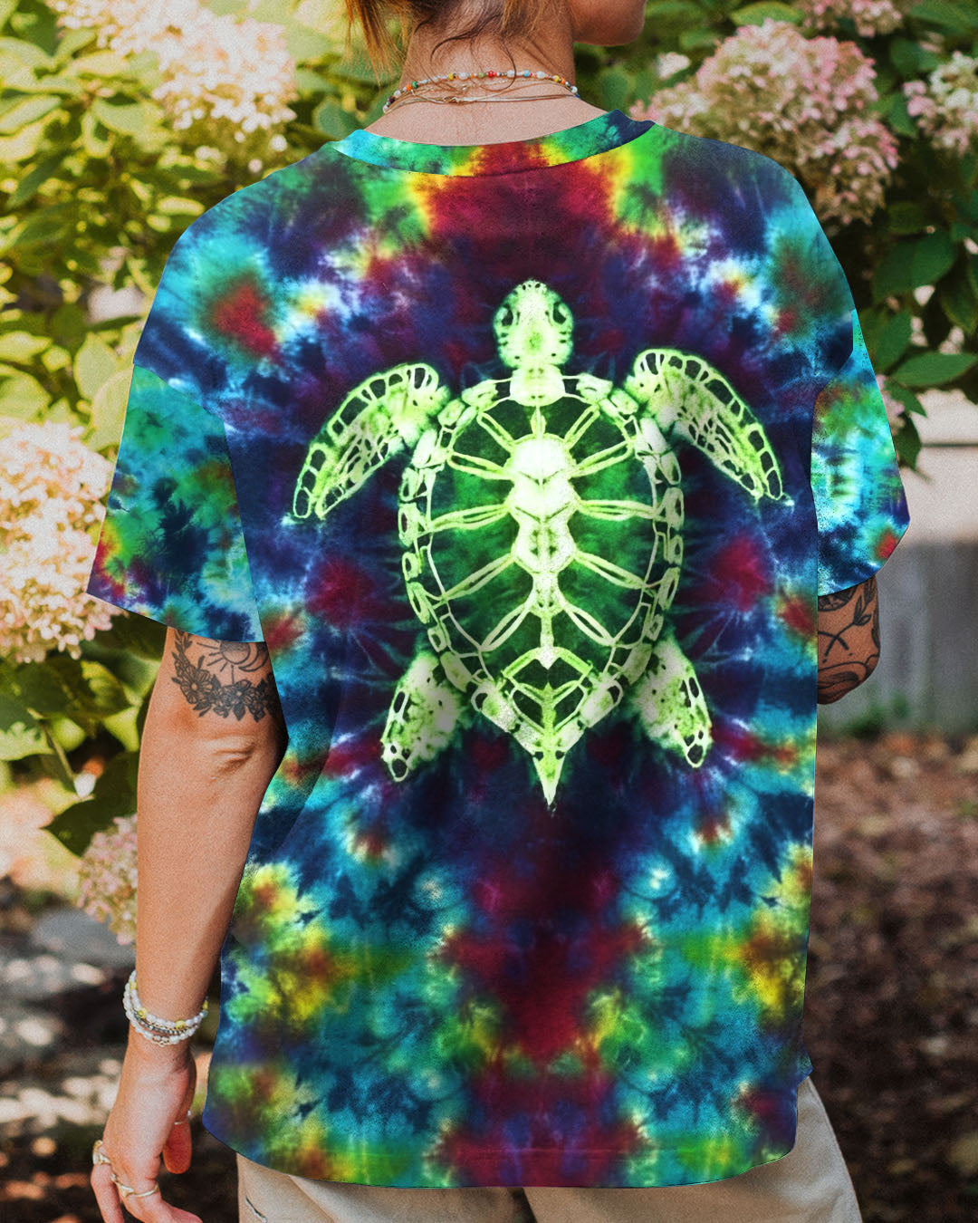 BLISSCORNERS TIE DYE TURTLE ALL OVER PRINT