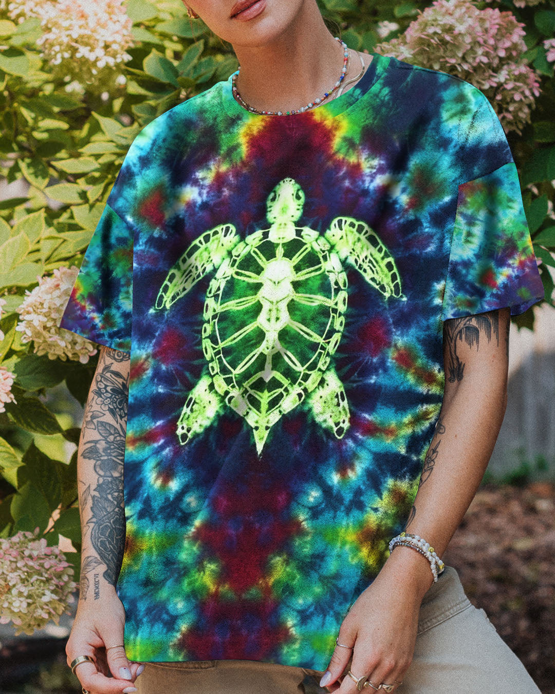 BLISSCORNERS TIE DYE TURTLE ALL OVER PRINT