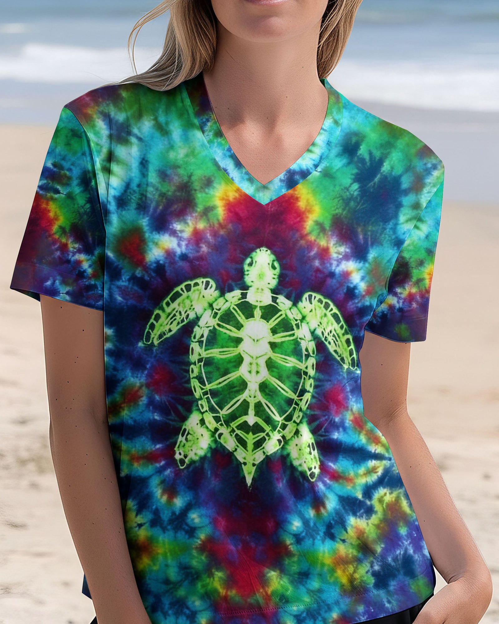 BLISSCORNERS TIE DYE TURTLE ALL OVER PRINT