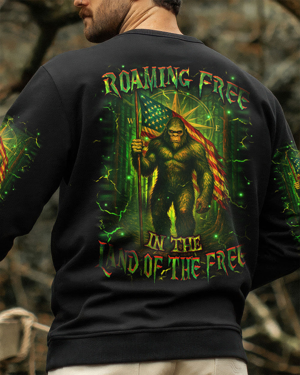 BLISSCORNERS ROAMING FREE IN THE LAND OF THE FREE ALL OVER PRINT