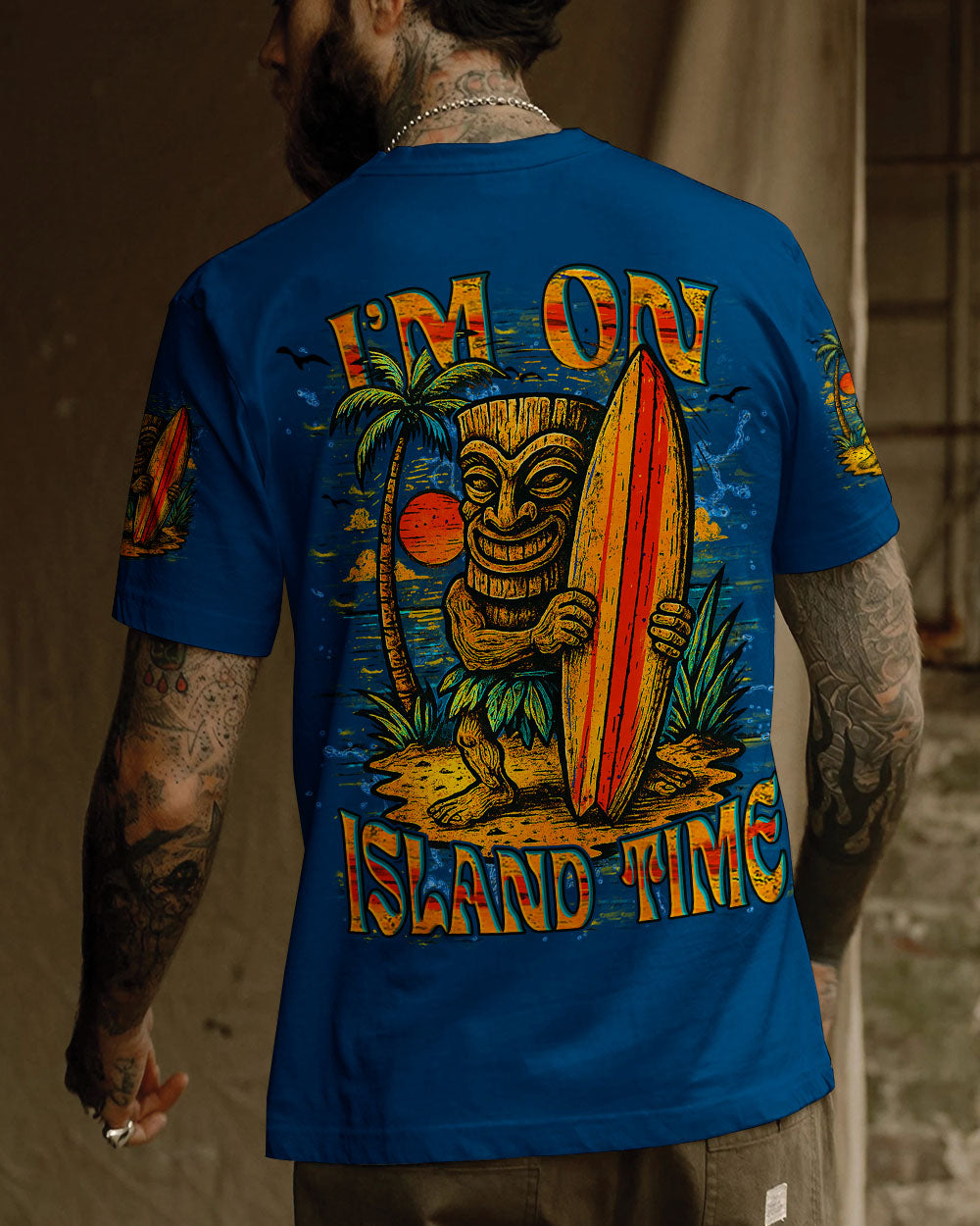 BLISSCORNERS I'M ON ISLAND TIME TIKI ALL OVER PRINT