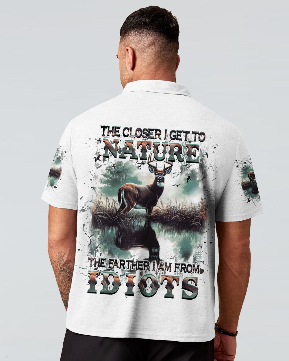 BLISSCORNERS THE CLOSER I GET TO NATURE DEER ALL OVER PRINT