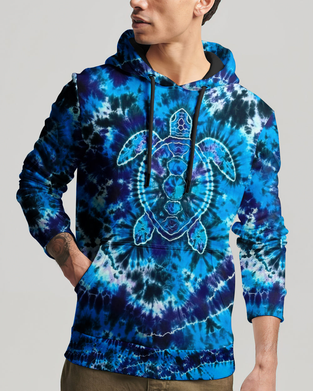 BLISSCORNERS BLUE TURTLE TIE DYE ALL OVER PRINT