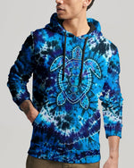 BLISSCORNERS BLUE TURTLE TIE DYE ALL OVER PRINT