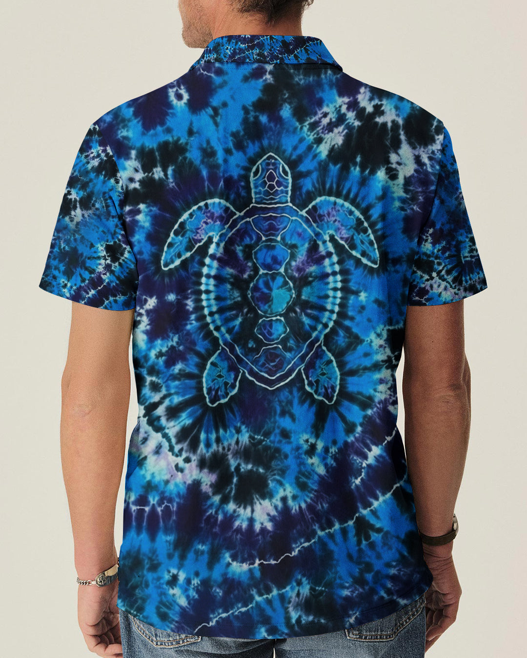 BLISSCORNERS BLUE TURTLE TIE DYE ALL OVER PRINT