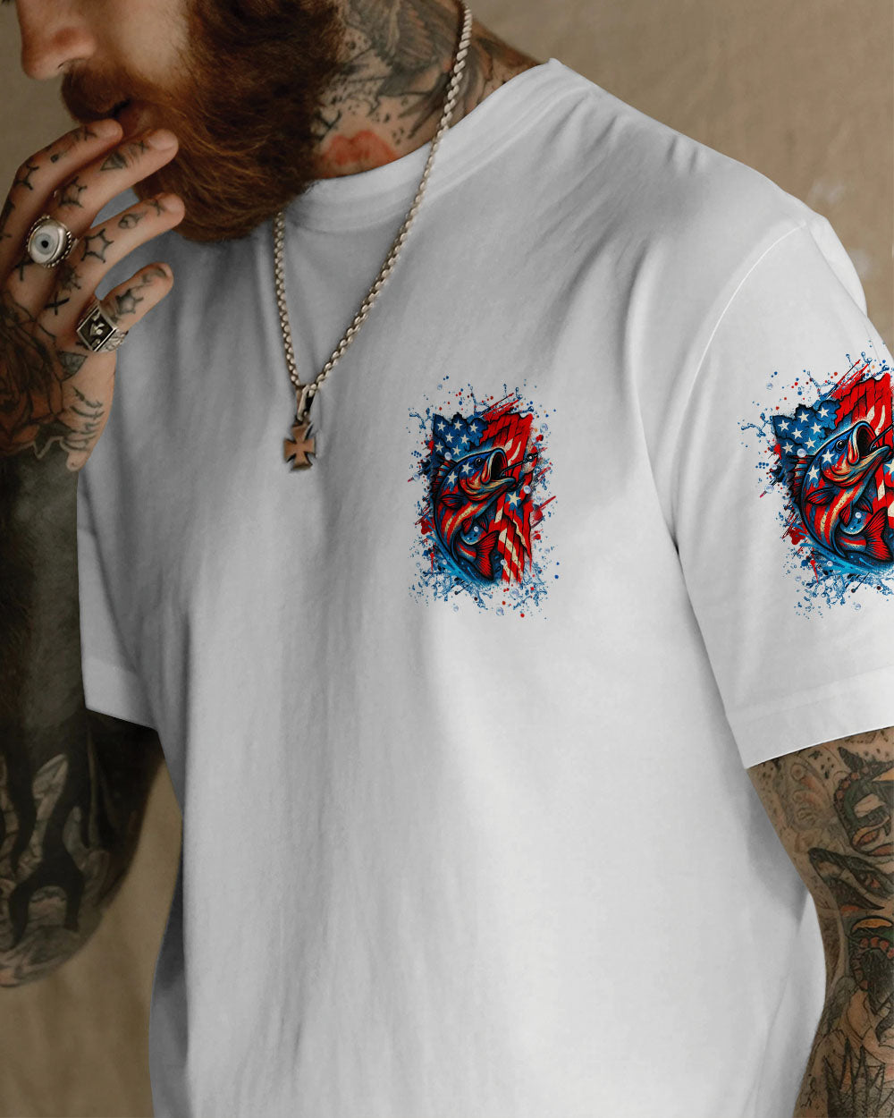 BLISSCORNERS LIVE FREE AND FISH HARD ALL OVER PRINT