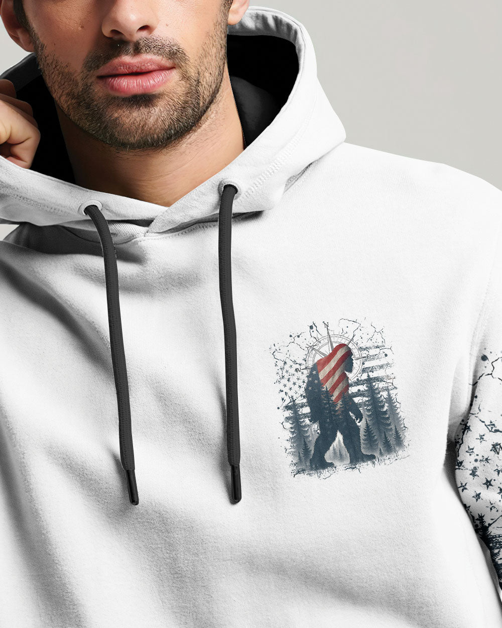 BLISSCORNERS NOT ALL WHO WANDER ARE LOST BIGFOOT ALL OVER PRINT