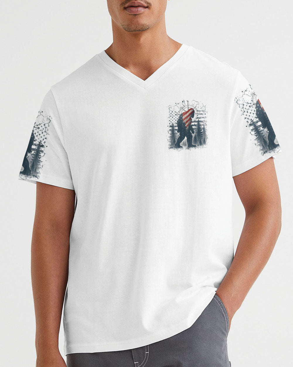 BLISSCORNERS NOT ALL WHO WANDER ARE LOST BIGFOOT ALL OVER PRINT