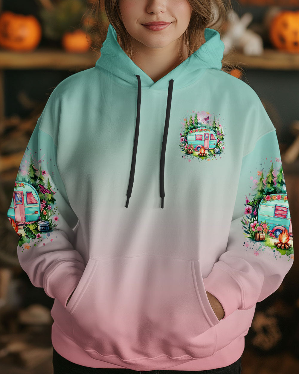 BLISSCORNERS BE A HAPPY CAMPER ALL OVER PRINT