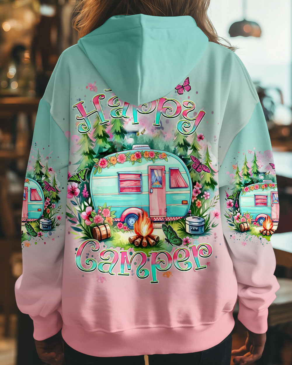 BLISSCORNERS BE A HAPPY CAMPER ALL OVER PRINT