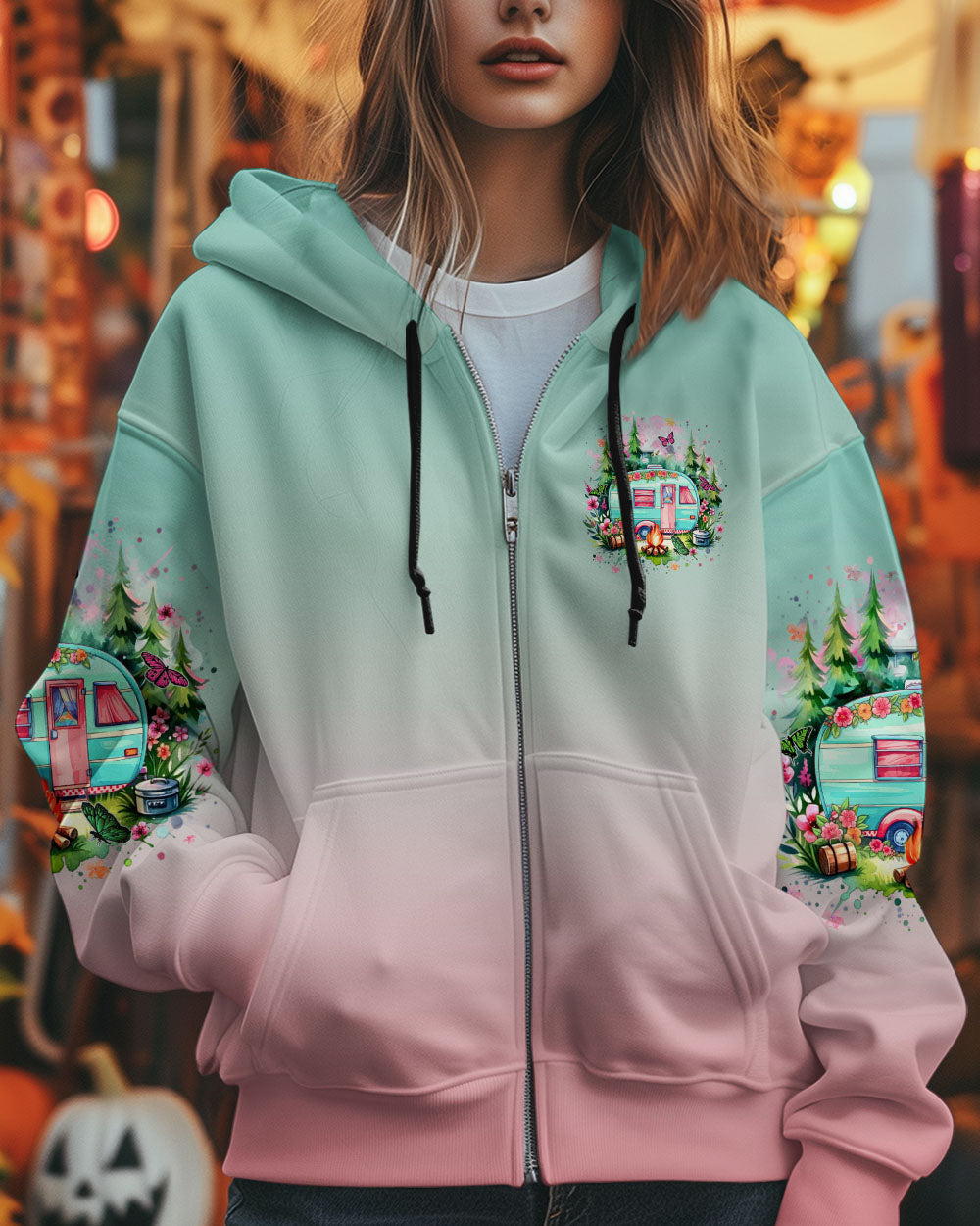 BLISSCORNERS BE A HAPPY CAMPER ALL OVER PRINT