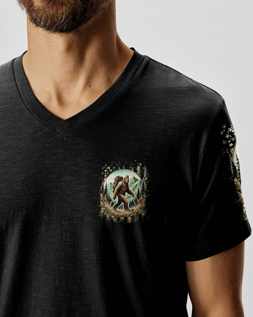 BLISSCORNERS NOT ALL WHO WANDER ARE LOST BIGFOOT ALL OVER PRINT