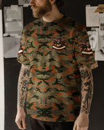 BLISSCORNERS NO BRAGGING UNTIL YOU'RE DRAGGING HUNTING ALL OVER PRINT